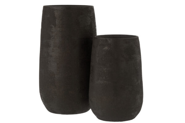 Váza Rough Ceramic černá - Image 3
