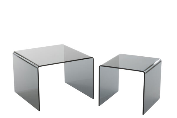 Sidetable Glass Black